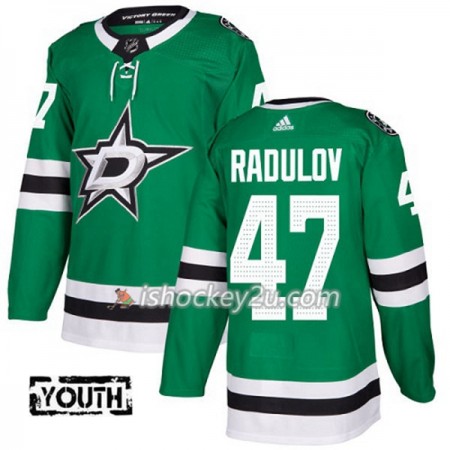 Børn NHL Dallas Stars Trøje Alexander Radulov 47 Adidas 2017-2018 Gul Grøn Authentic